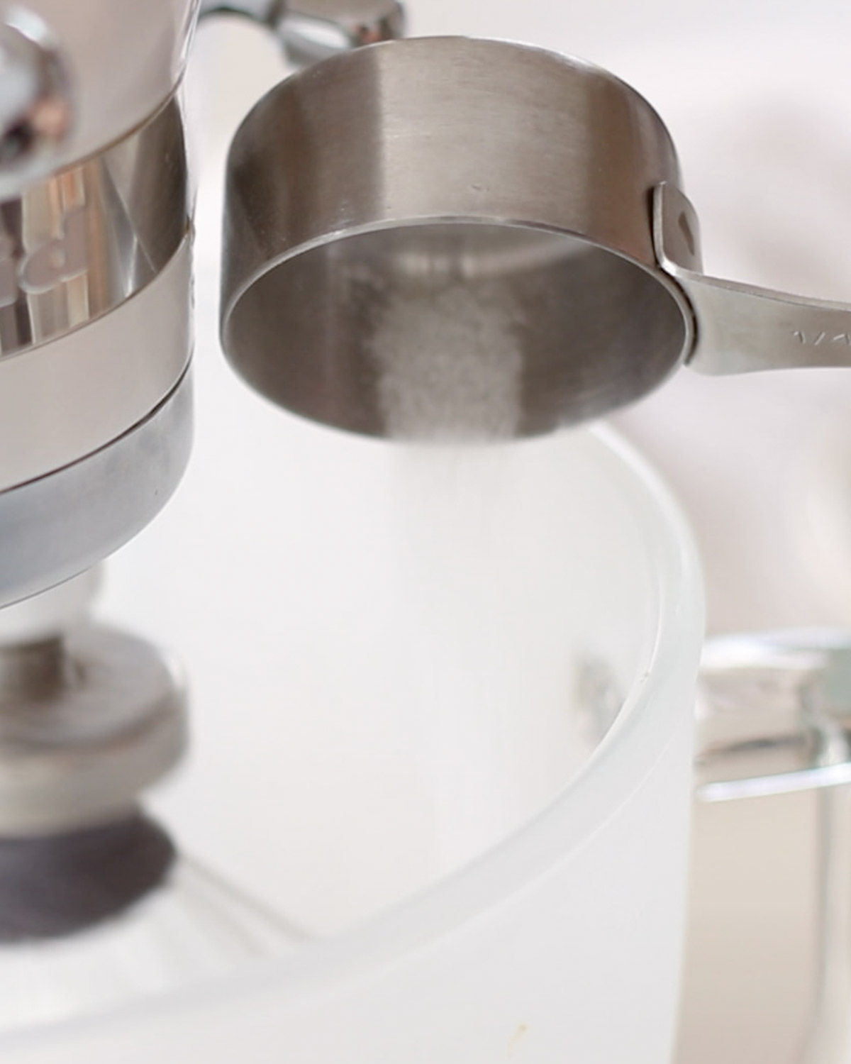 Sugar added to meringue