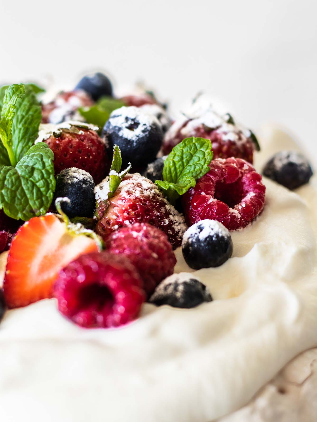 Berries on a Pavlova