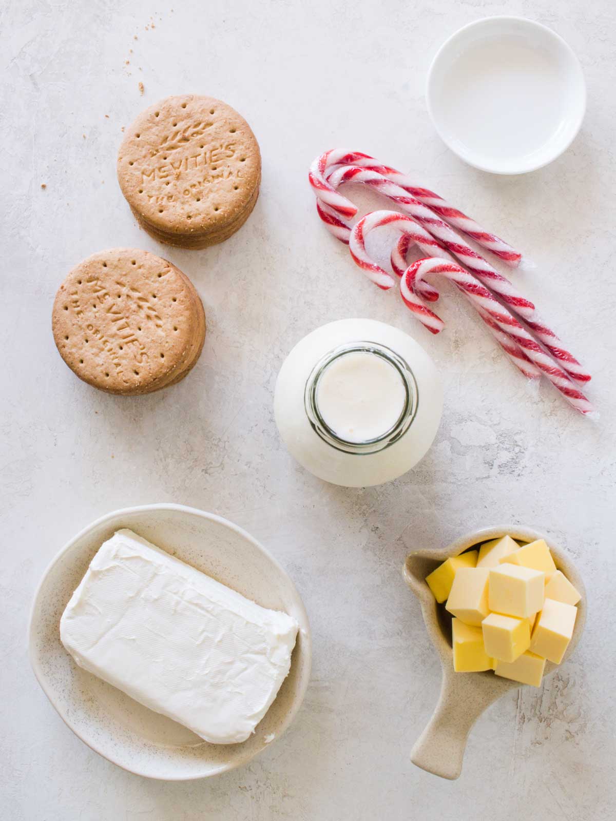 Candy Cane Cheesecake Ingredients