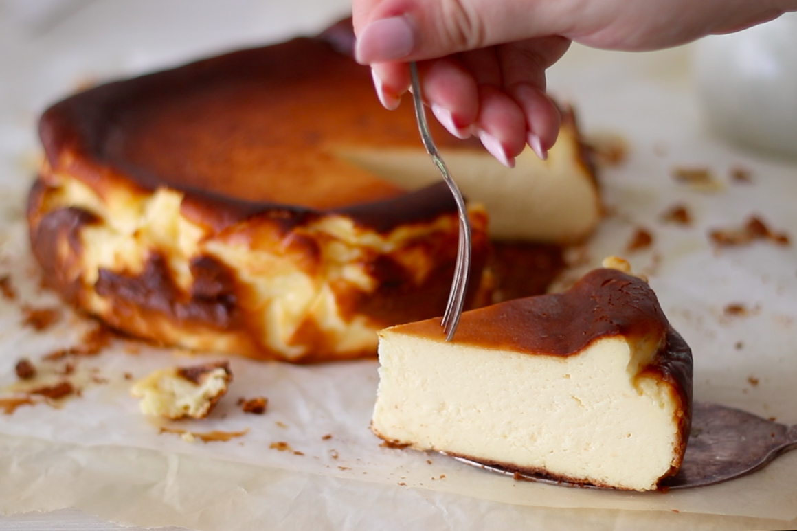Burnt Basque Cheesecake Recipe Recipes by Carina
