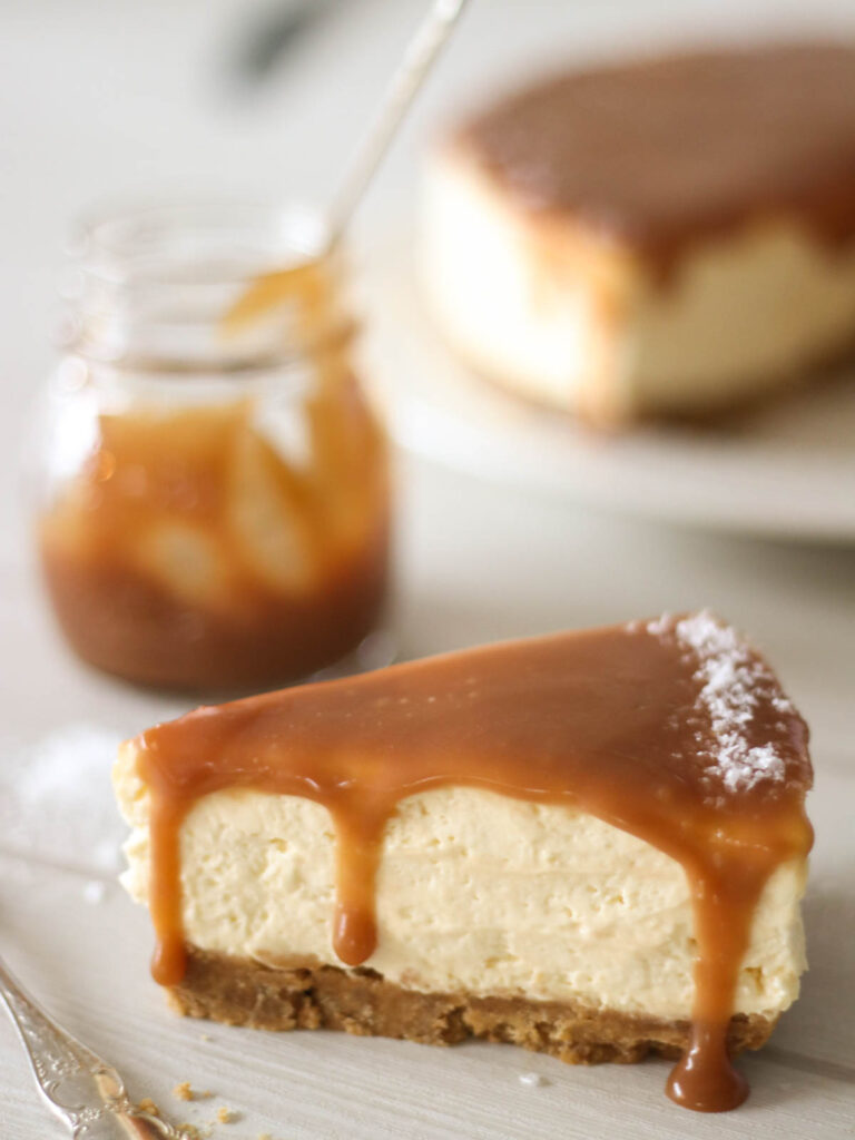 No Bake Salted Caramel Cheesecake Recipe