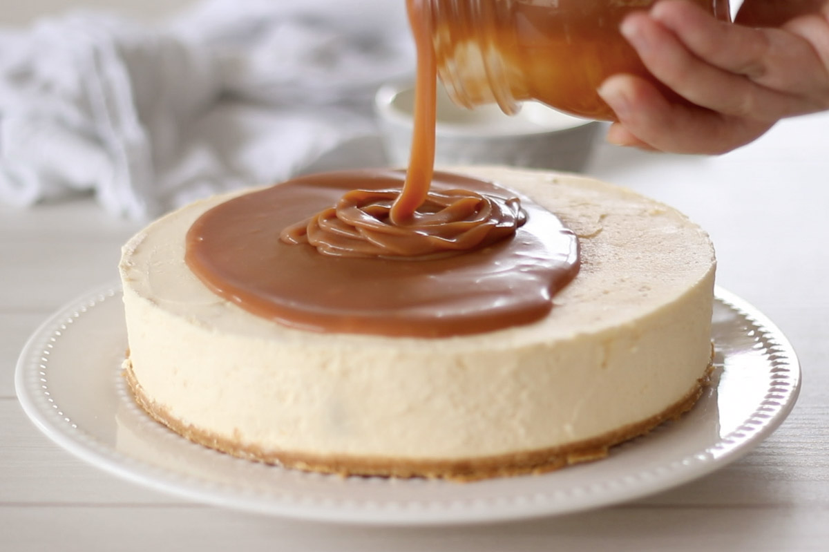 No Bake Salted Caramel Cheesecake Recipe - Recipes By Carina