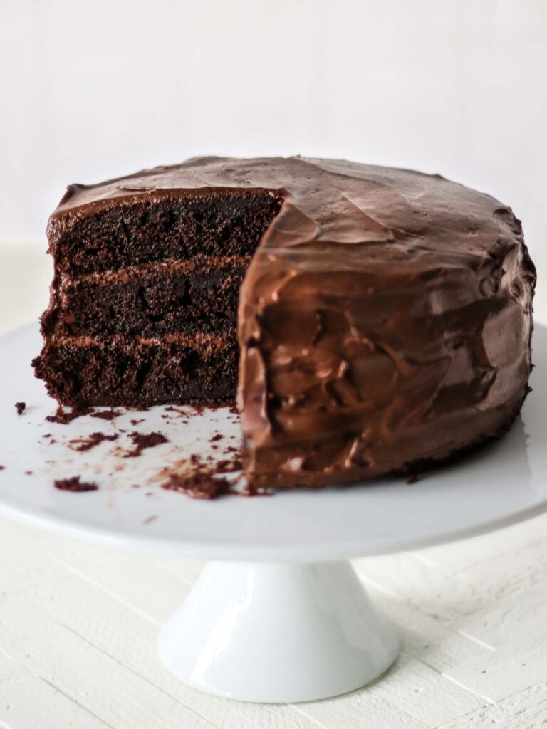 Chocolate Cake with Chocolate Cream Cheese Frosting