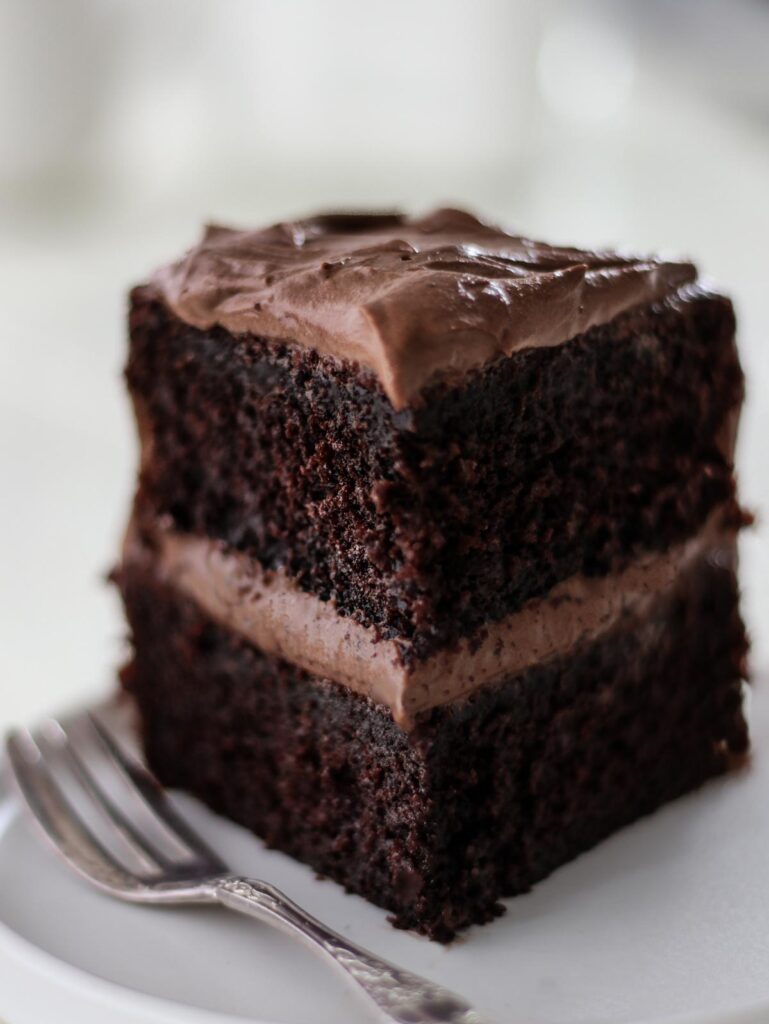 Chocolate Cake with Chocolate Cream Cheese Frosting