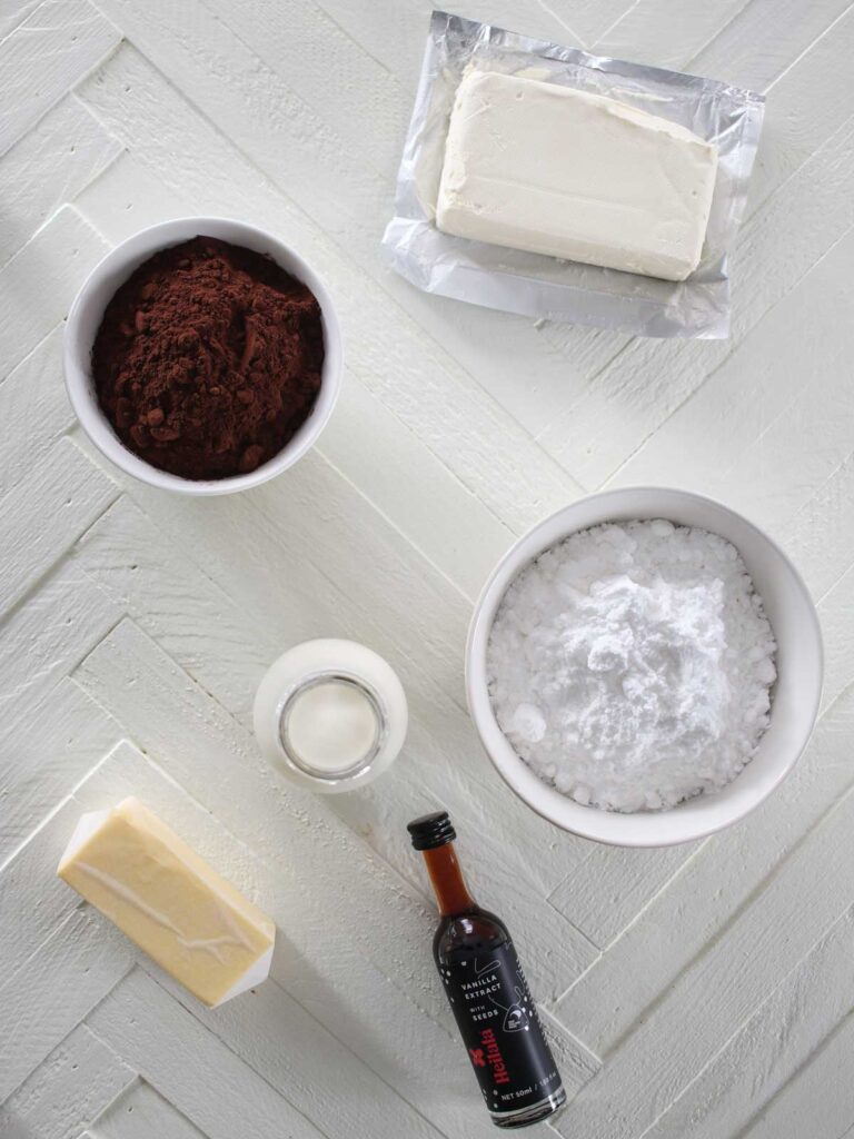 Chocolate Cream Cheese Frosting Ingredients