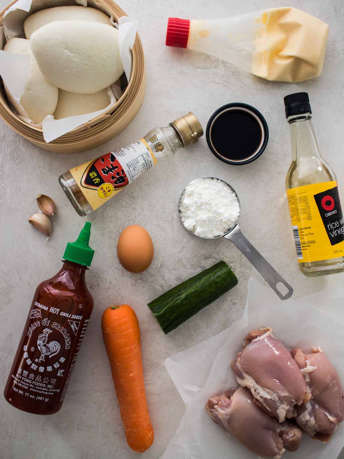 Fried Chicken Bao Ingredients