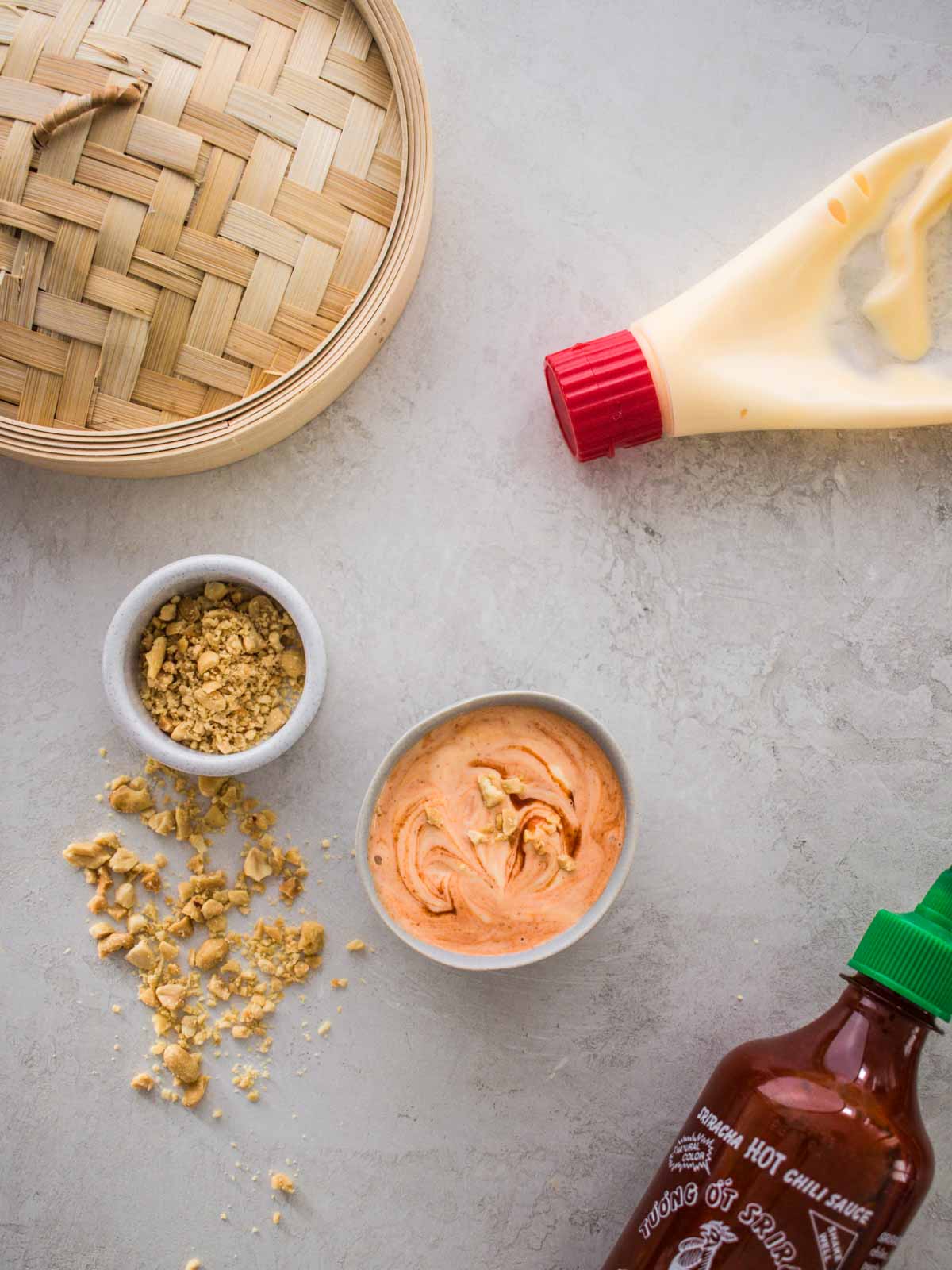 sauce in a bowl