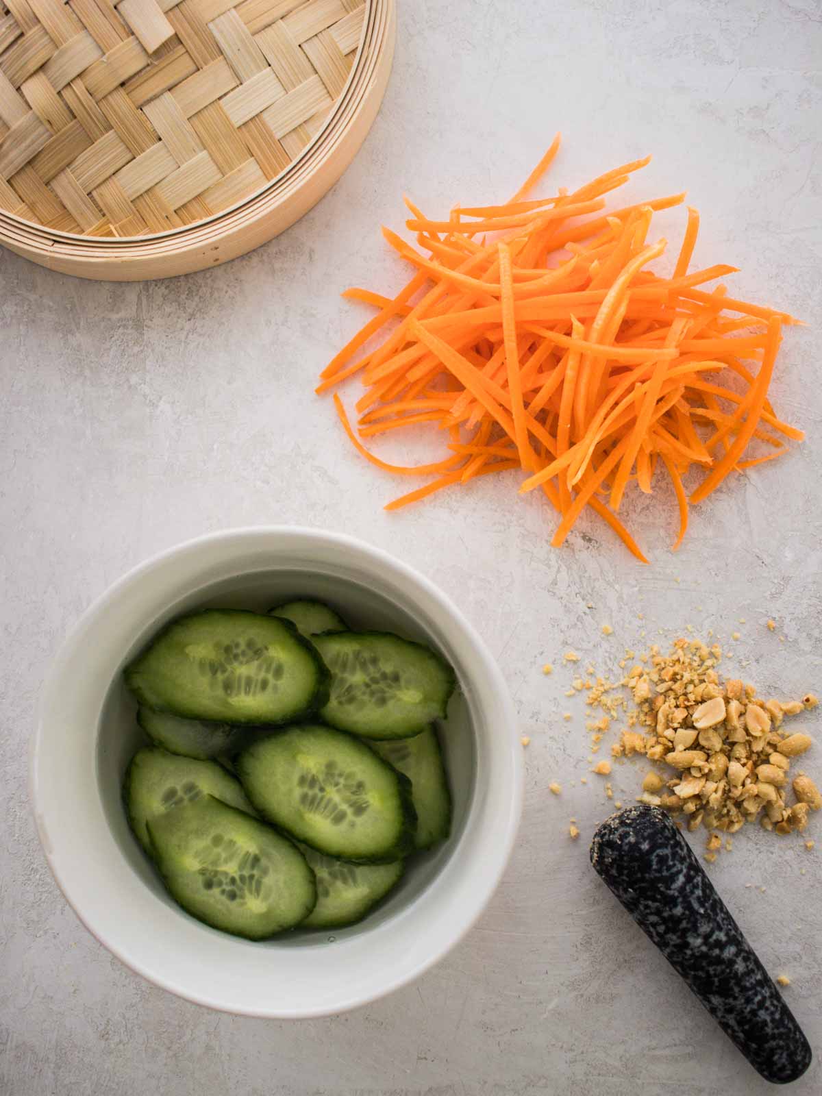 vegetables prepared
