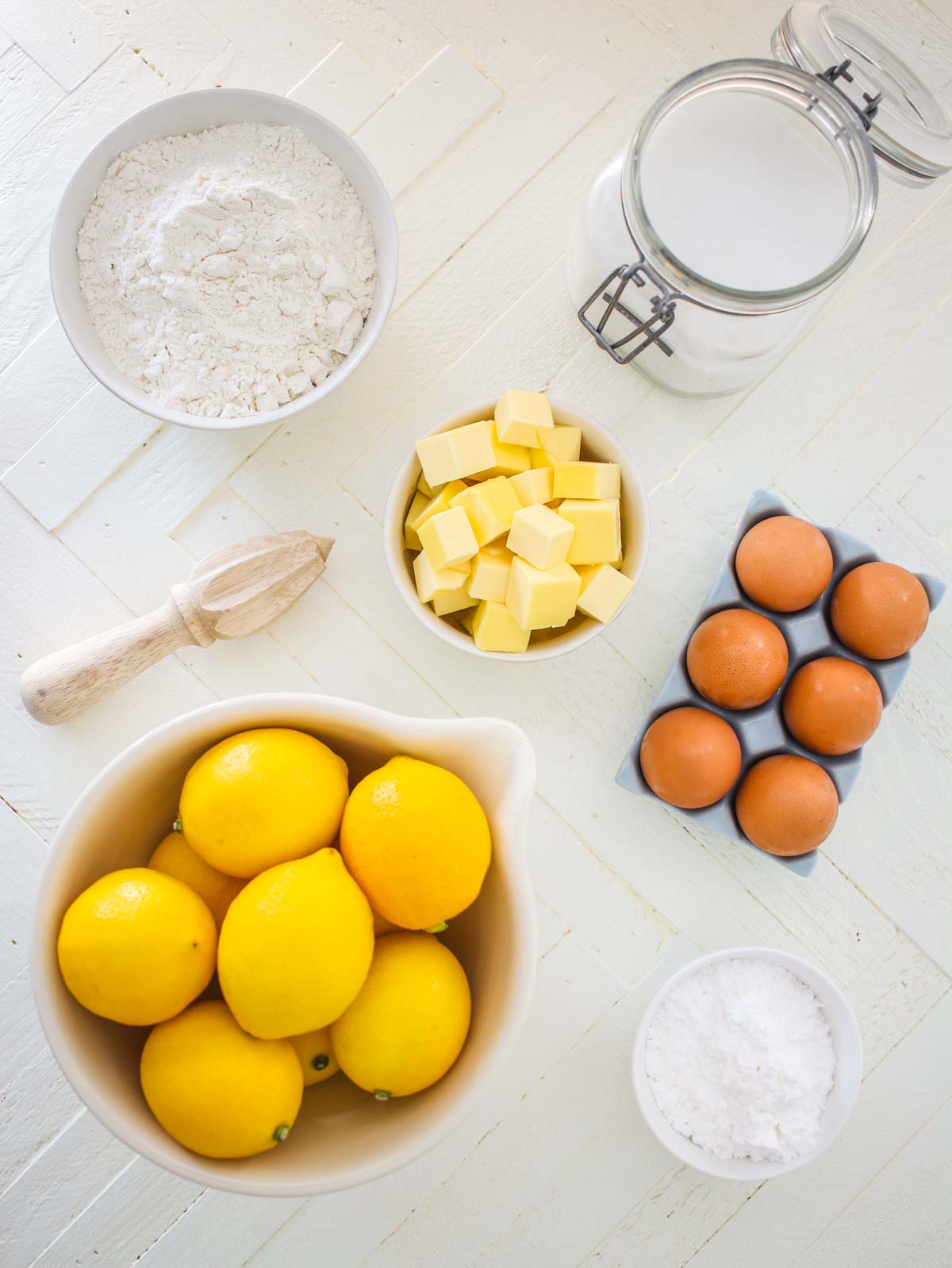 Lemon Bar ingredients