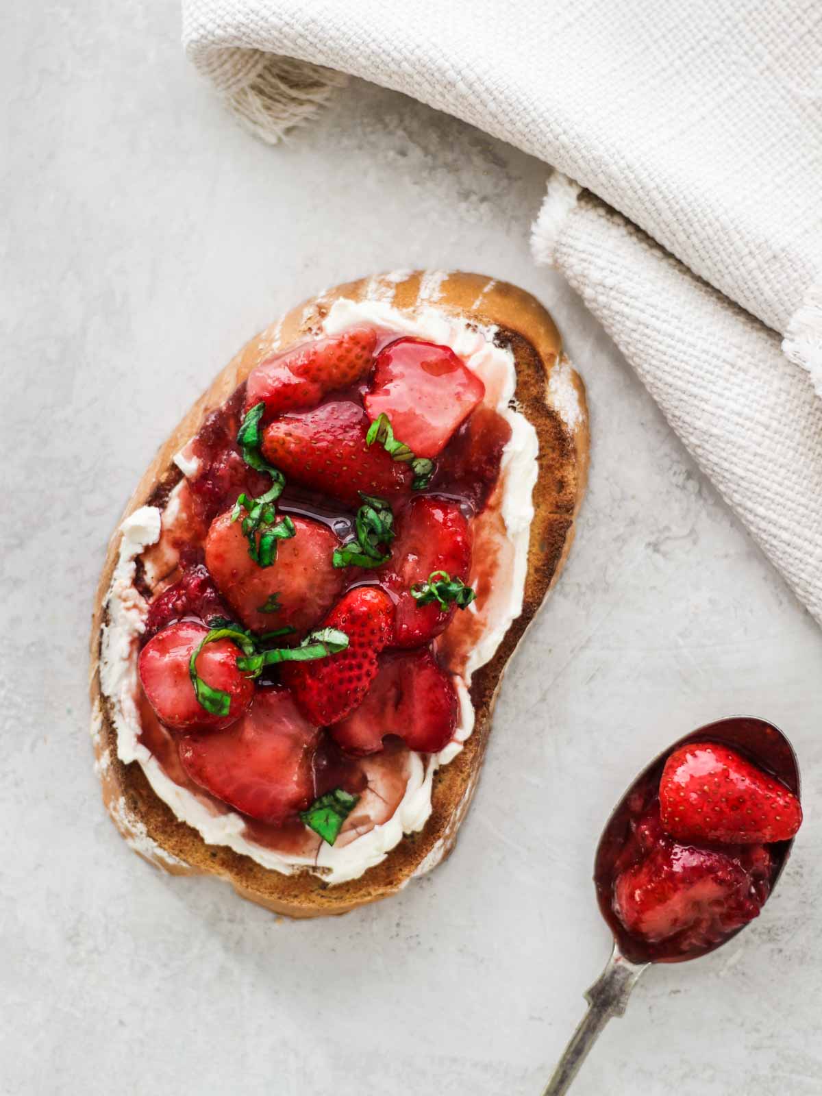Strawberry Balsamic Toast