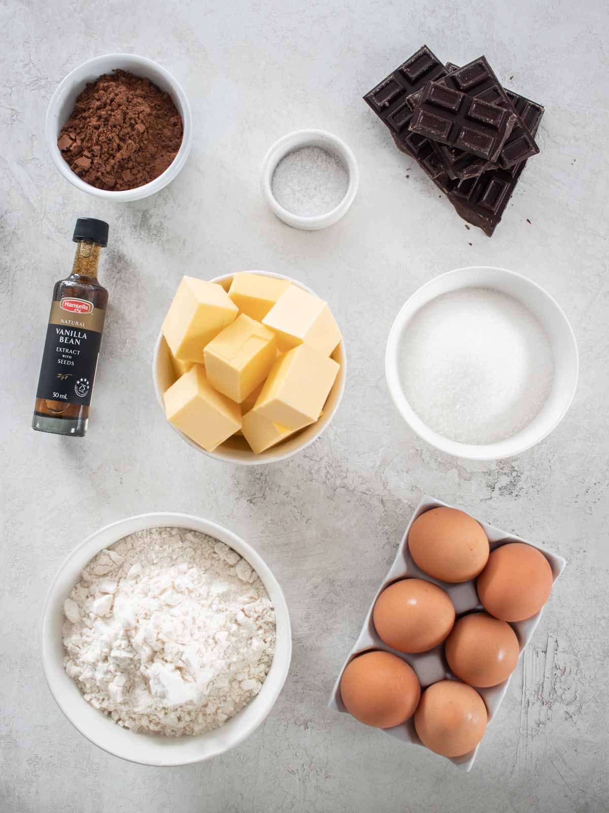 Chocolate Brownie Ingredients