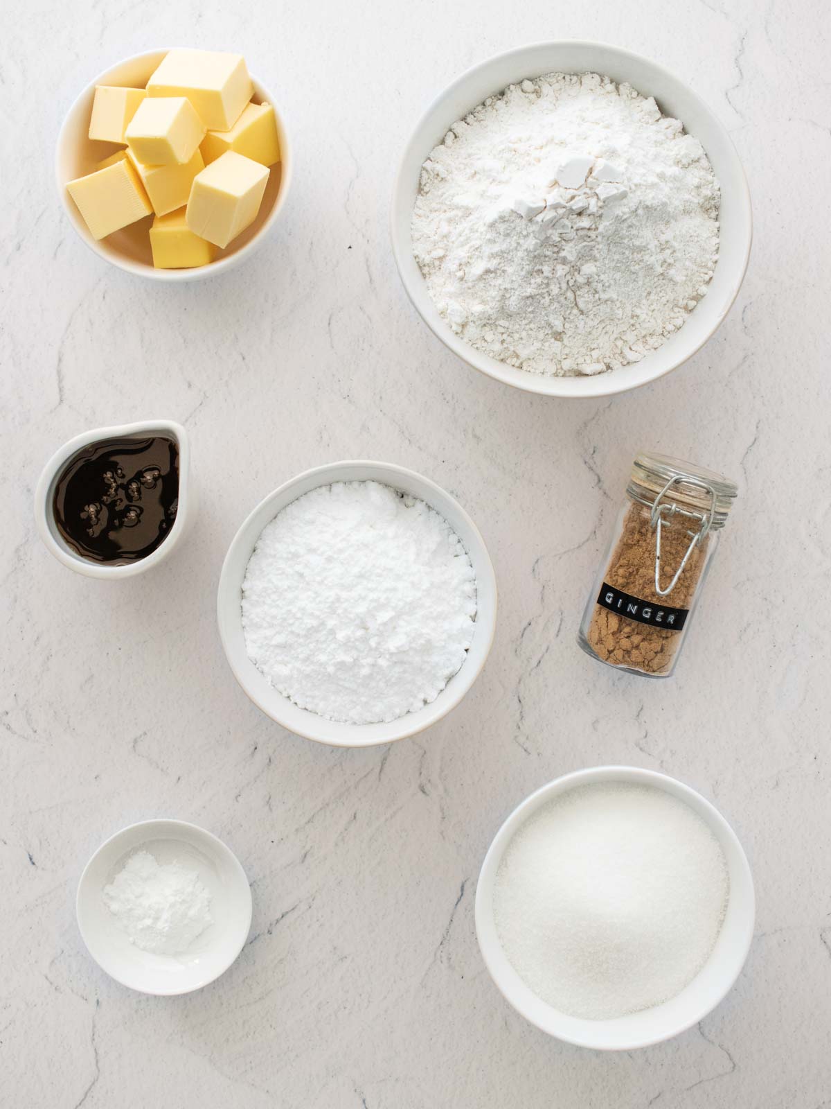 Ginger crunch ingredients