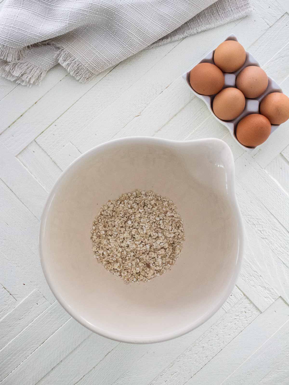 Oats in a bowl