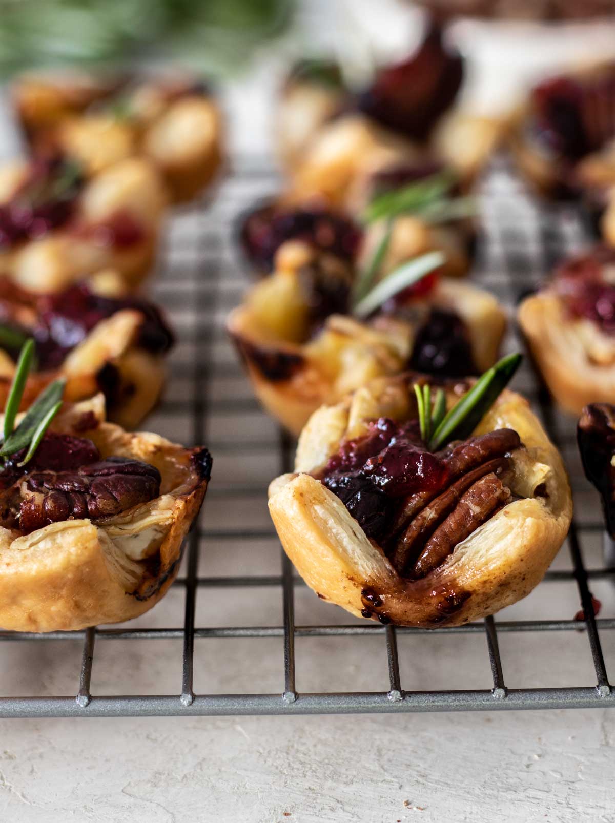 brie and cranberry bites