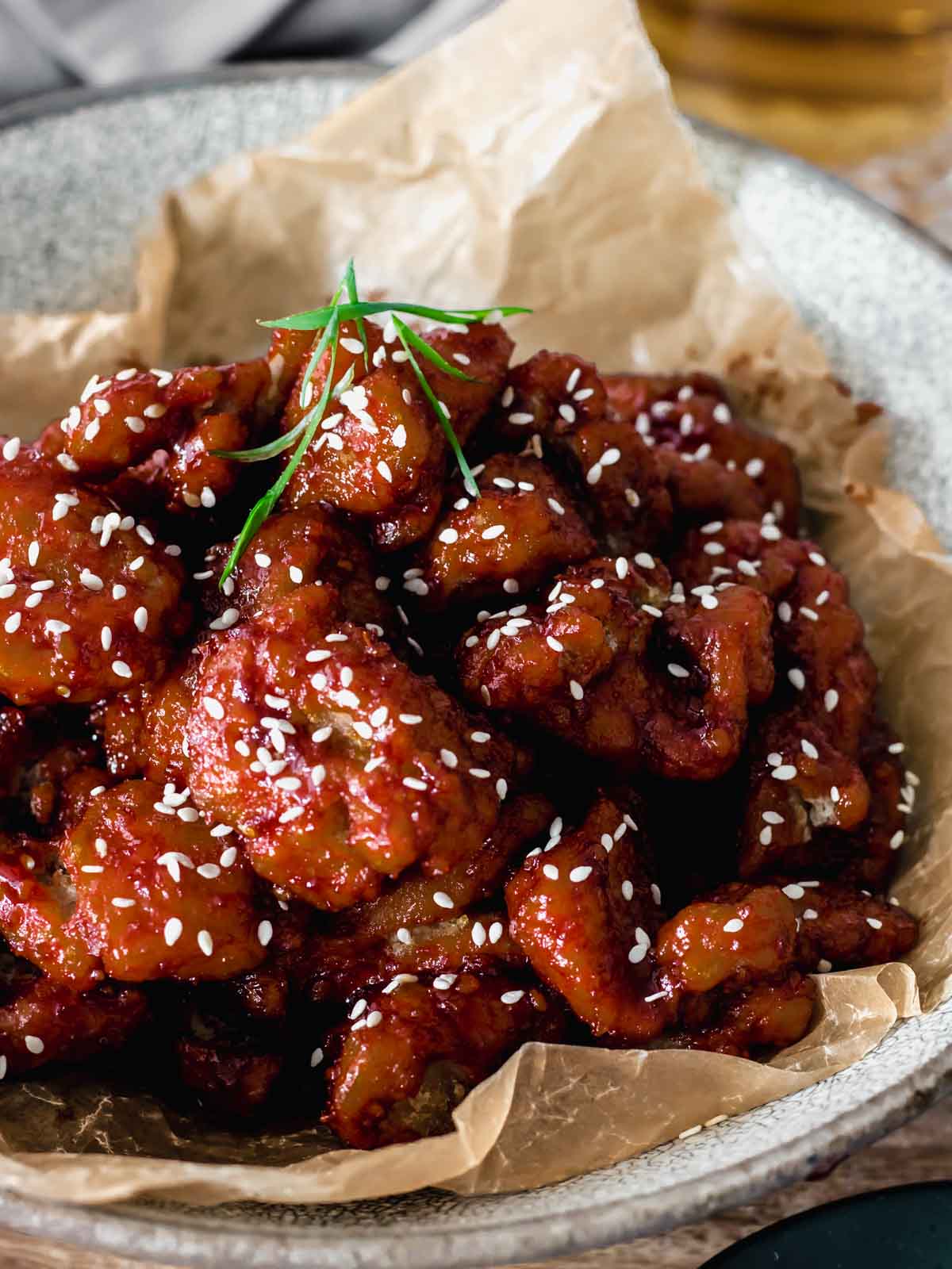 Korean Fried Chicken with Gochujang Sauce