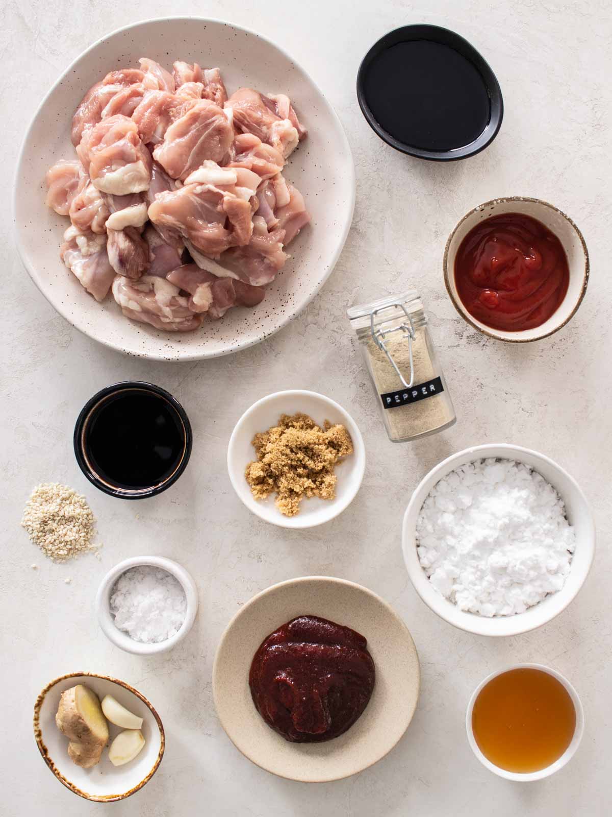 Korean Fried Chicken Ingredients