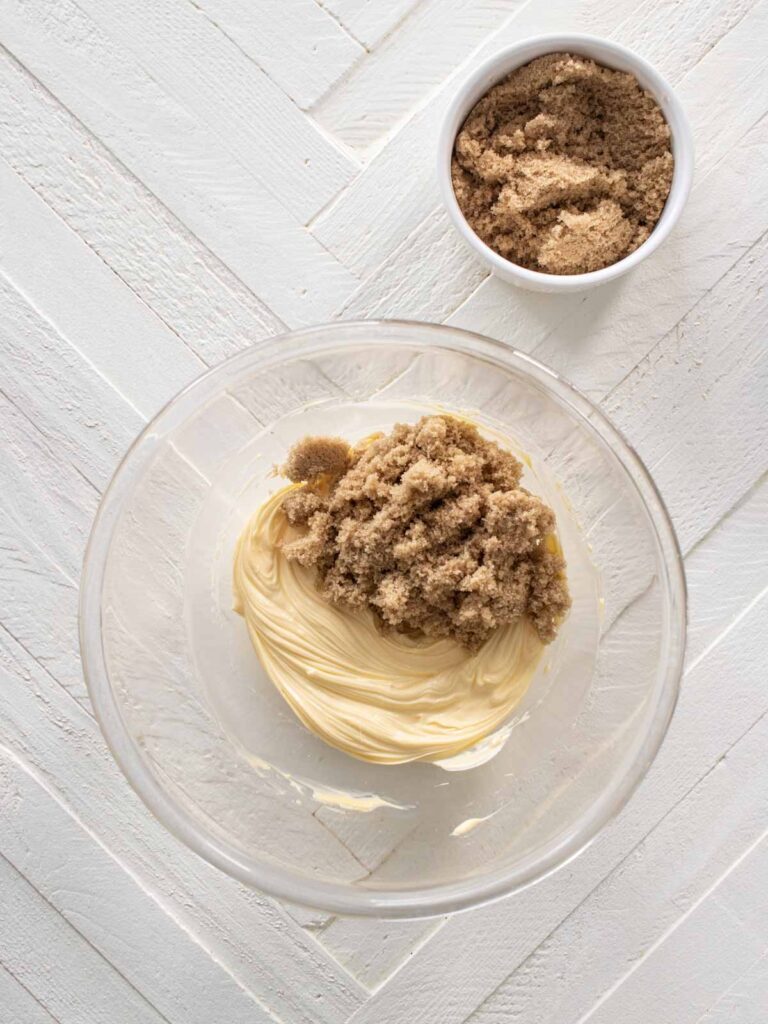 butter and sugar in a bowl