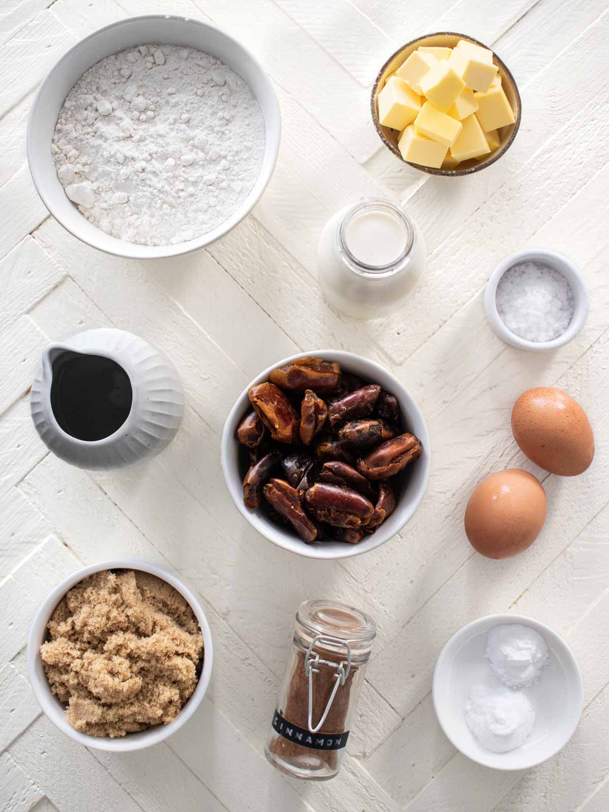 Sticky Date Pudding Ingredients