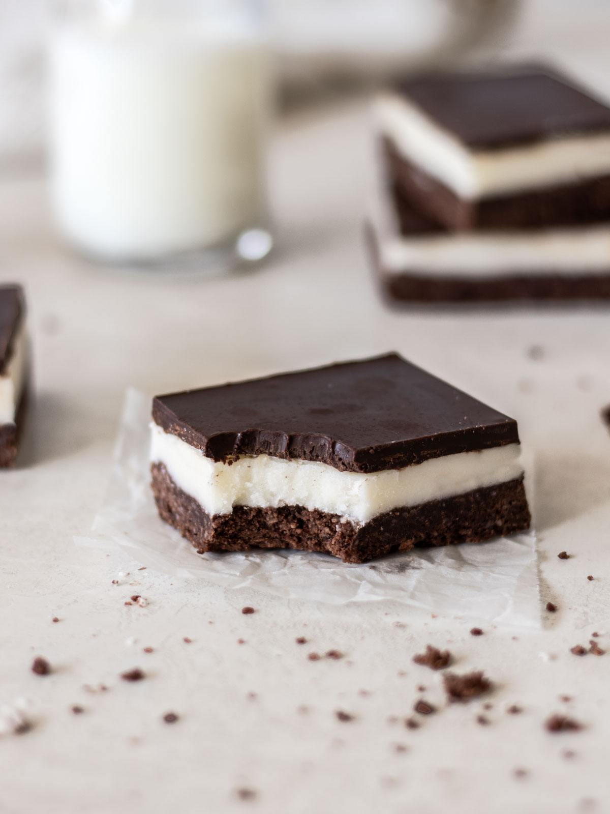 Chocolate Peppermint Slice