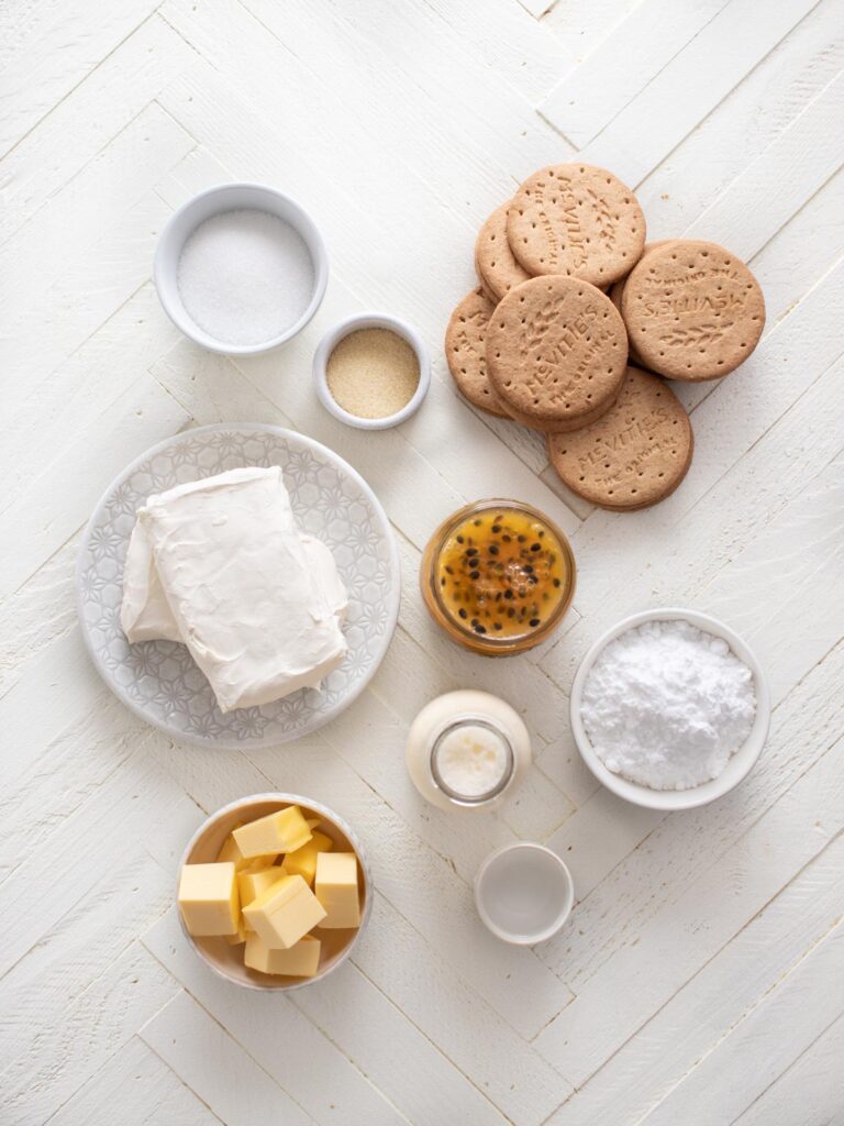 Passionfruit Cheesecake Ingredients